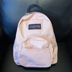 JanSport Half Pint Mini Backpack Misty Rose Pink Daypack NWOT Small